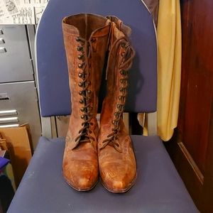 Laced up boots